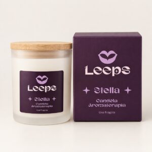 STELLA- CANDELA AROMATERAPIA - Uva Fragola